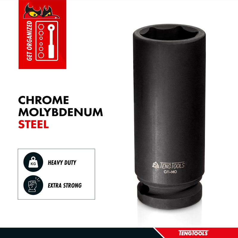 Teng Tools 1/2" Deep Impact Socket DIN AF 13/16" Teng Tools - Dynamic Drive