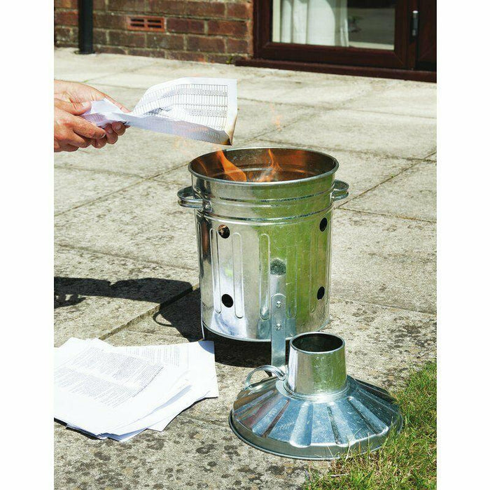 Draper Traditional Style Galvanised Mini Incinerator - 15 Litre Draper  - Dynamic Drive
