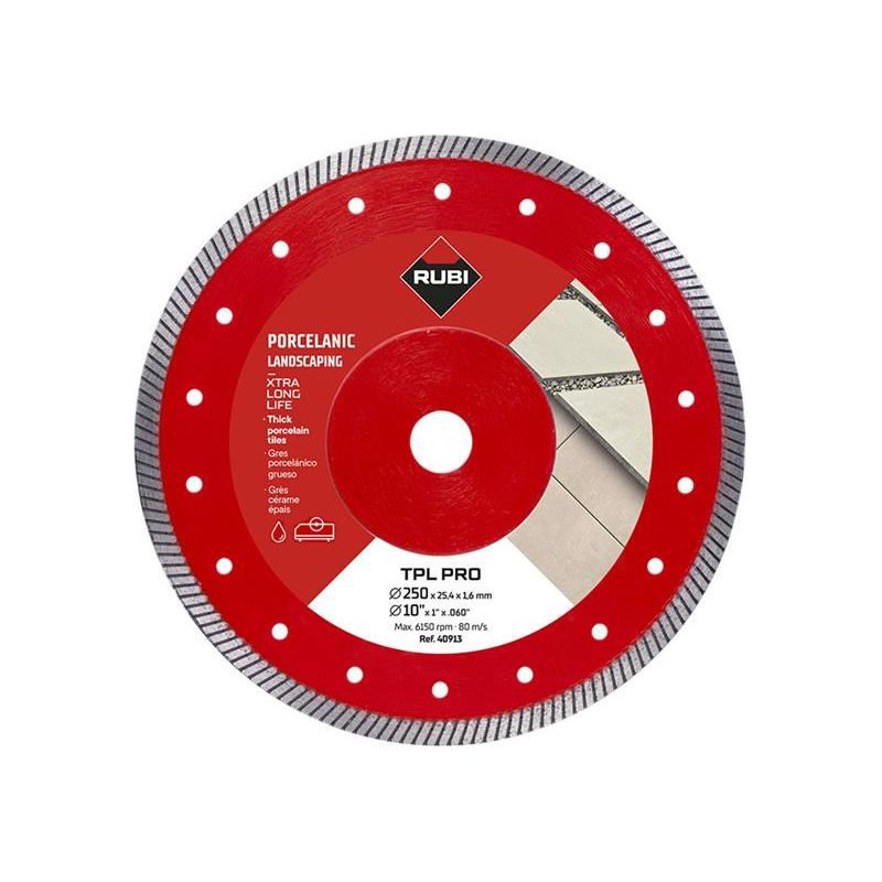 Rubi Tiling Tools TPL 250 EXT Pro Diamond Blade 250mm RUBI TILING TOOLS - Dynamic Drive