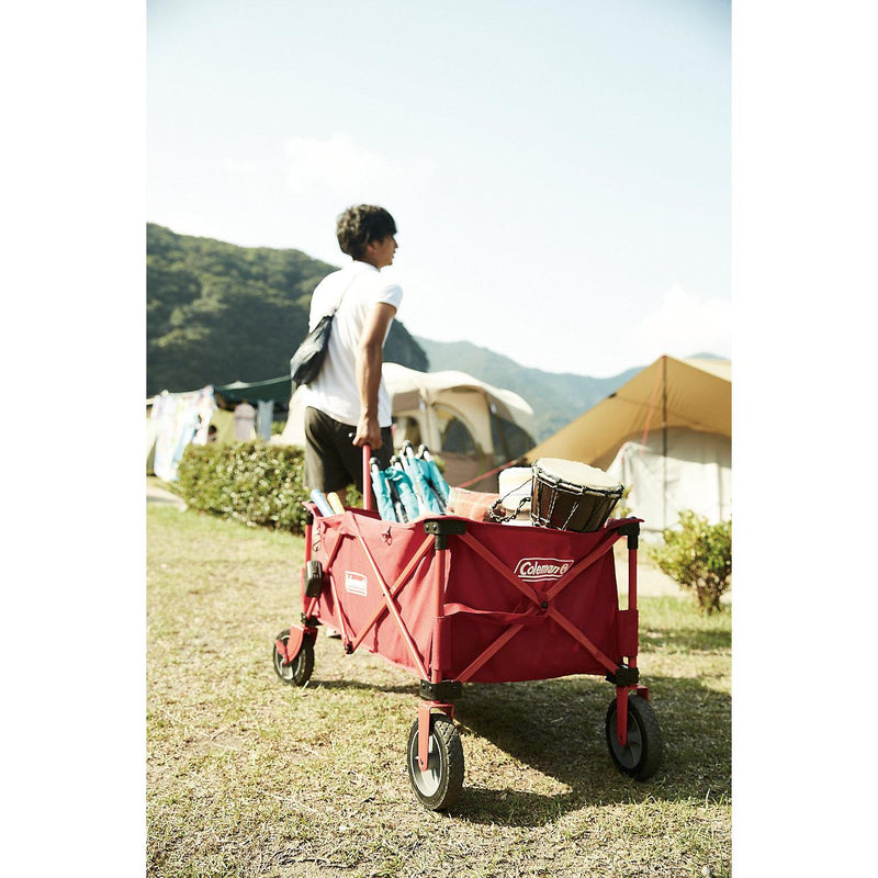 Coleman Camping Wagon 2000035214 Max. 85kg Hand Cart Trolley Red Foldable Garden Coleman - Dynamic Drive