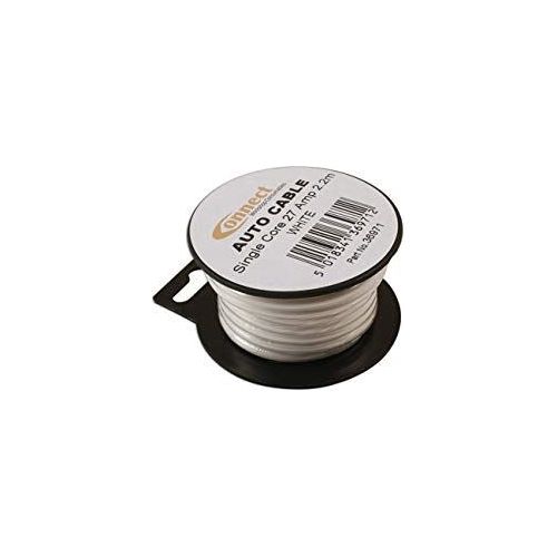 Connect Mini Reel Automotive Cable 27A White 2.2m 36971 Tool Connection - Dynamic Drive