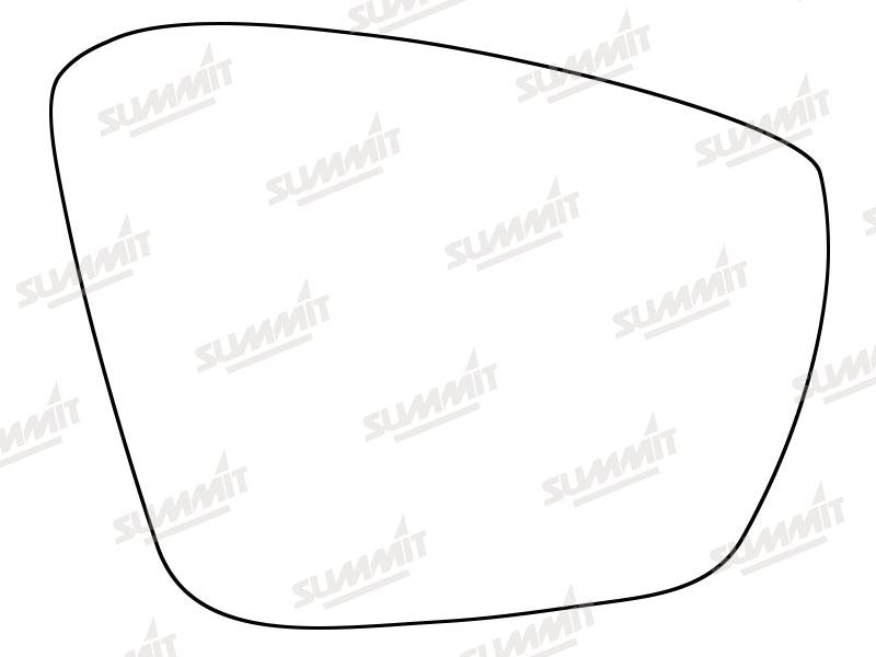 Summit Stick-On Standard Mirror Glass fits Skoda Octavia 15 on RHS Summit - Dynamic Drive