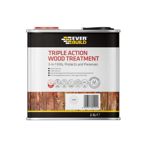 Everbuild Sika Triple Action Wood Treatment 2.5 litre Everbuild Sika - Dynamic Drive