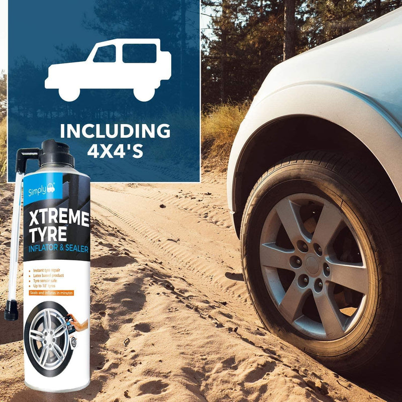 Simply Extreme Car Tyre Inflator & Sealer Vehicle Van Instant Puncture Repair Simply - Dynamic Drive