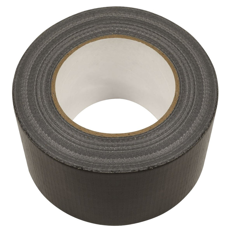 Sealey Duct Tape 75mm x 50m - Black DTB75 Sealey - Dynamic Drive