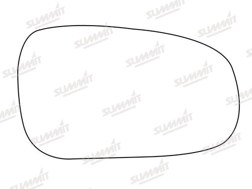 Summit Stick-On Standard Mirror Glass fits Honda Civic 96 to 01 RHS Summit - Dynamic Drive