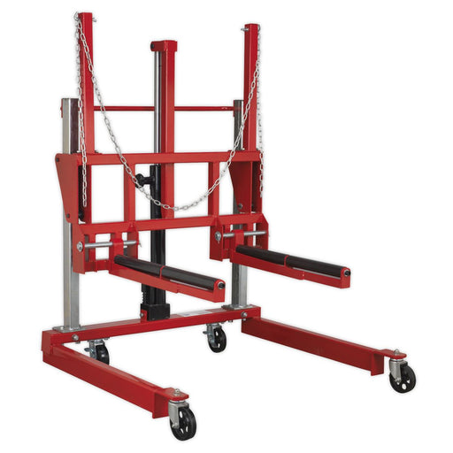 Sealey Wheel Removal Trolley 500kg Adjustable Width W508T Sealey - Dynamic Drive