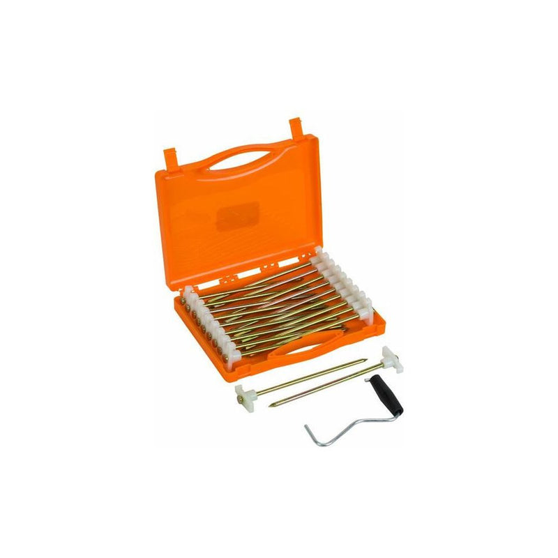 Vango Groundbreaker Glow Peg Set 20.5cm/6.5mm x 20 Peg Ext case MIsc Vango - Dynamic Drive