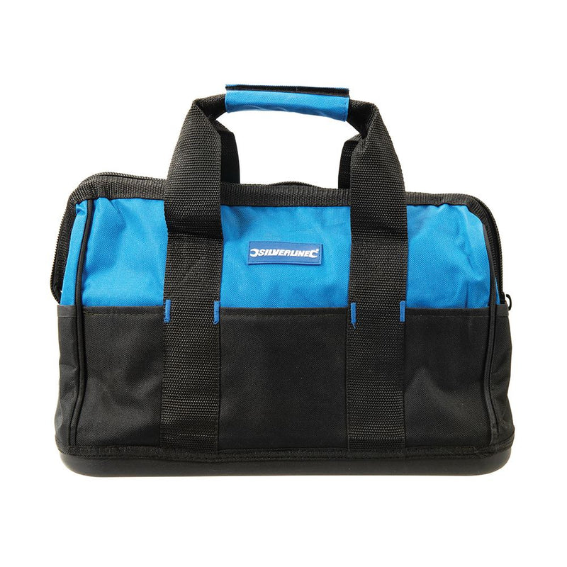 Silverline Tool Bag Hard Base Wide Mouth 400 x 200 x 300mm Silverline - Dynamic Drive