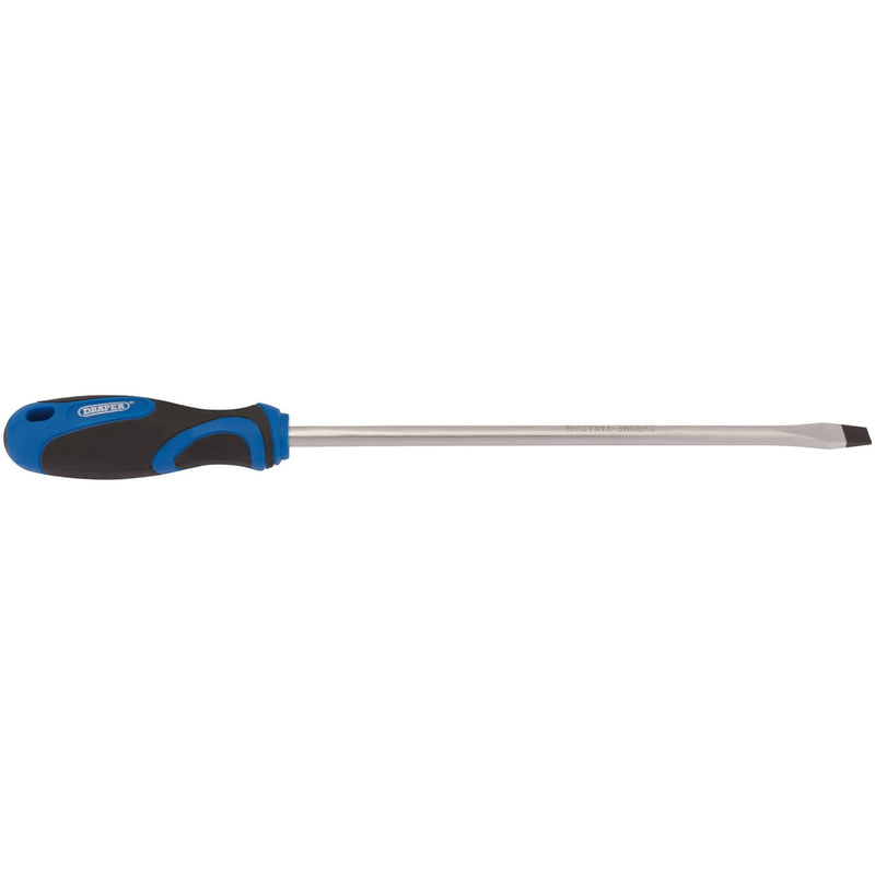 Draper Soft Grip Plain Slot Screwdriver, 9.5 x 250mm 48927 Draper - Dynamic Drive