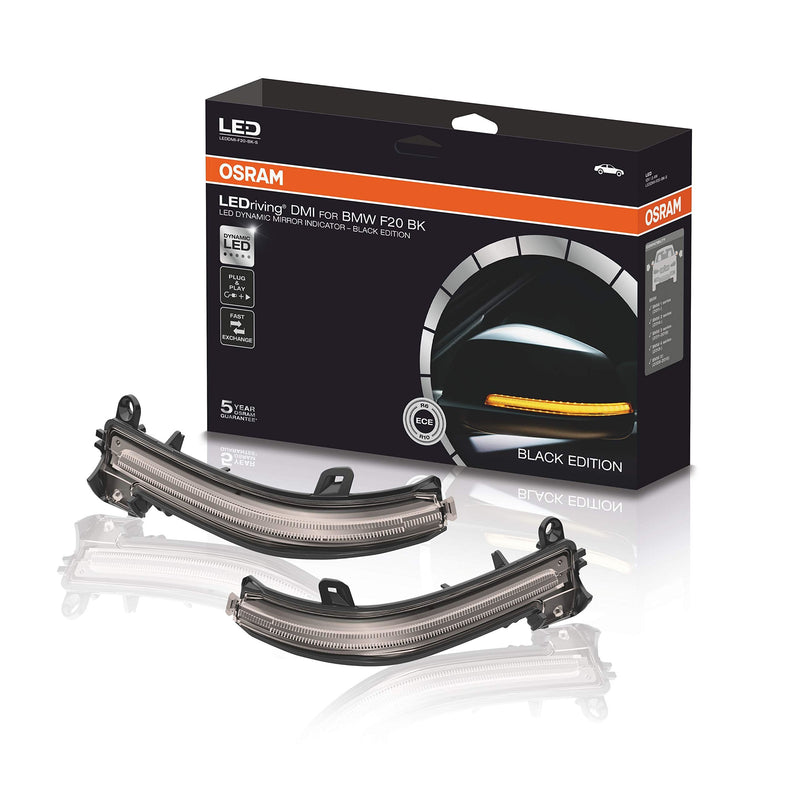 Osram LEDDMI F20 BK S LEDriving Dynamic LED Mirror Indicator - Black Edition, Se Osram - Dynamic Drive