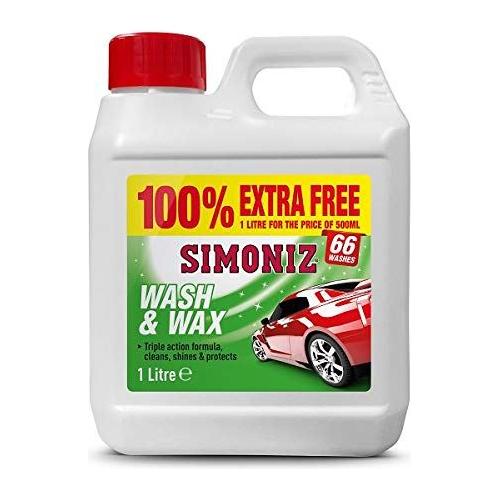 Simoniz Wash and Wax - 500ml with 100% Extra Free Simoniz - Dynamic Drive