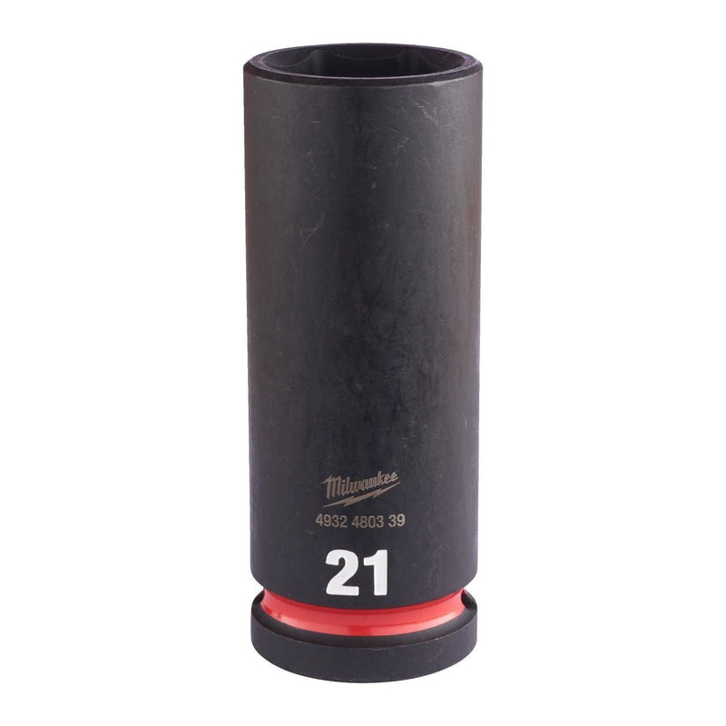 Milwaukee Hex Socket Shw 1/2 Deep 21Mm-1Pc 4932480339 Milwaukee - Dynamic Drive