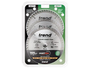Trend CraftPro Plunge Saw Blade 165 x 20mm x 48T (Pack 3) Trend - Dynamic Drive