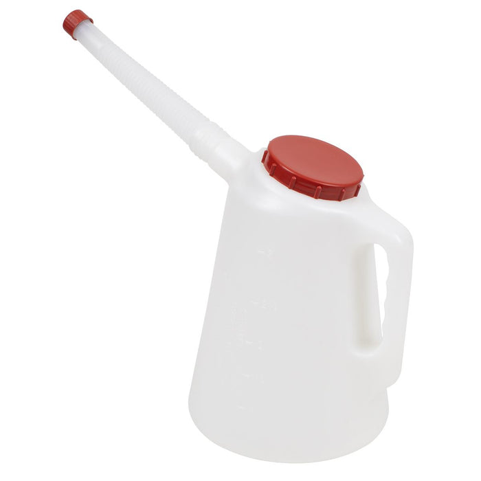 Sealey Oil Container with Flexible Spout 3L - Red Lid JDL3R Sealey - Dynamic Drive