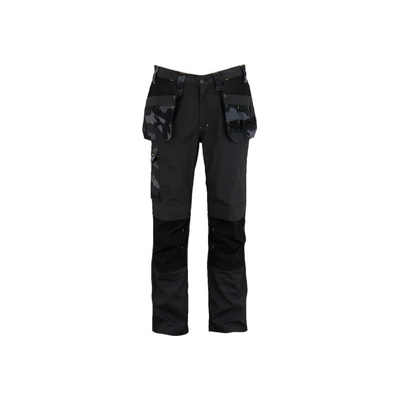 Stanley® Clothing Dixon Slim Fit Trousers Black Camouflage Waist 36in Leg R STANLEY® Clothing - Dynamic Drive