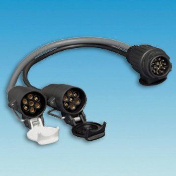 Ring Automotive A0038 13-Pin Socket to 12N and 12S Plugs Adaptor Ring Automotive - Dynamic Drive