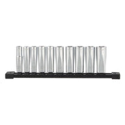 Milwaukee 4932492509 3/8 Inch Socket Spanner Insert Long Set Metric 10-Piece Milwaukee - Dynamic Drive