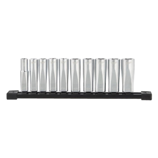 Milwaukee 4932492509 3/8 Inch Socket Spanner Insert Long Set Metric 10-Piece Milwaukee - Dynamic Drive