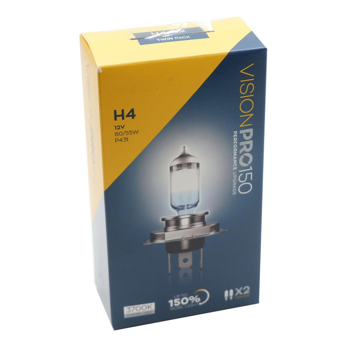 Elta H4 White 472 Visionpro 150% Upgrade Car Headlight Bulbs 12v 55w Twin Pack ELTA  - Dynamic Drive