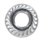 Sealey Flange Nut Serrated M5 Zinc Pack of 100 FN5 Sealey - Dynamic Drive