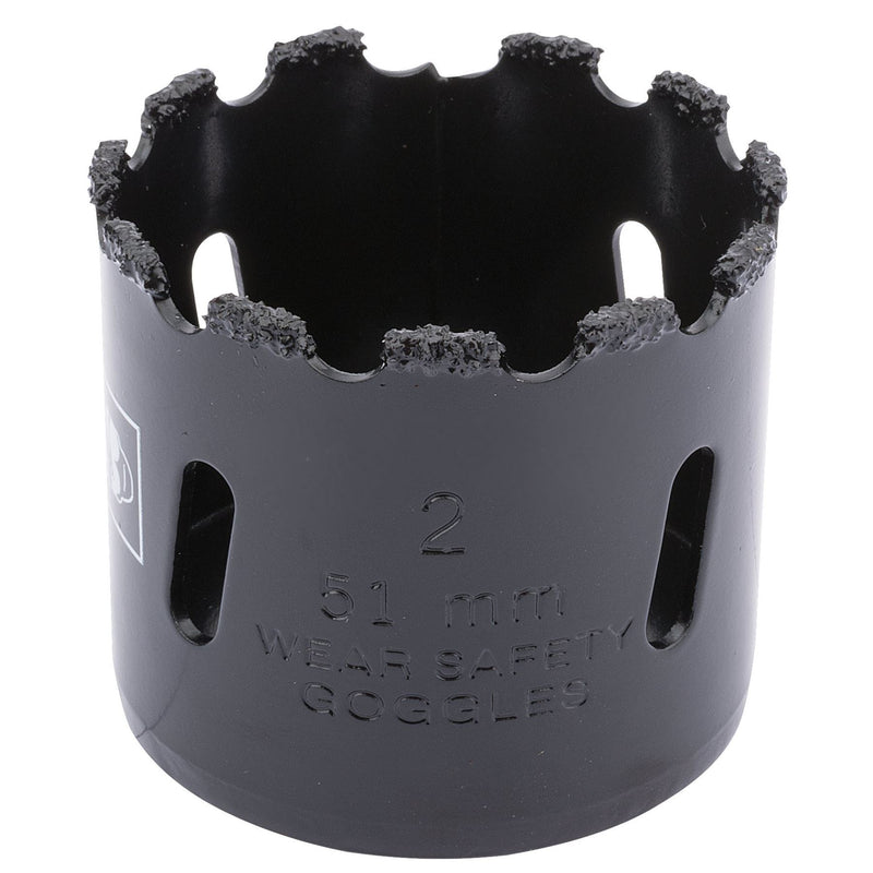 Draper Tungsten Carbide Grit Hole Saw, 51mm 34943 Draper - Dynamic Drive