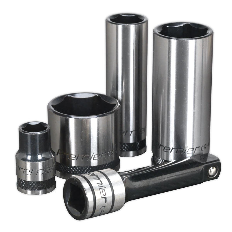 Sealey Socket Set 34pc 3/8"Sq Dr WallDrive Metric Black Series AK7971 Sealey  - Dynamic Drive