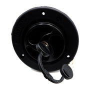 Black Water Inlet Hatch 40mm w/ Locking Filler Cap 78mm Motorhome Caravan Boat Crusader - Dynamic Drive