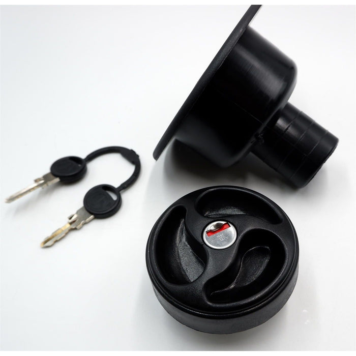 Black Water Inlet Hatch 40mm w/ Locking Filler Cap 78mm Motorhome Caravan Boat Crusader - Dynamic Drive