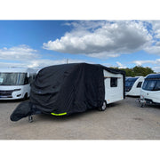 OLPRO Breathable Waterproof 4Ply Caravan Cover with Free Hitch Cover Black Olpro - Dynamic Drive