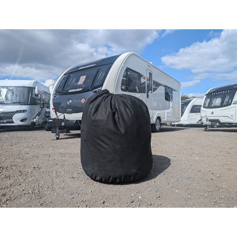 OLPRO Breathable Waterproof 4Ply Caravan Cover with Free Hitch Cover Black Olpro - Dynamic Drive
