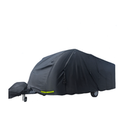 OLPRO Breathable Waterproof 4Ply Caravan Cover with Free Hitch Cover Black Olpro - Dynamic Drive