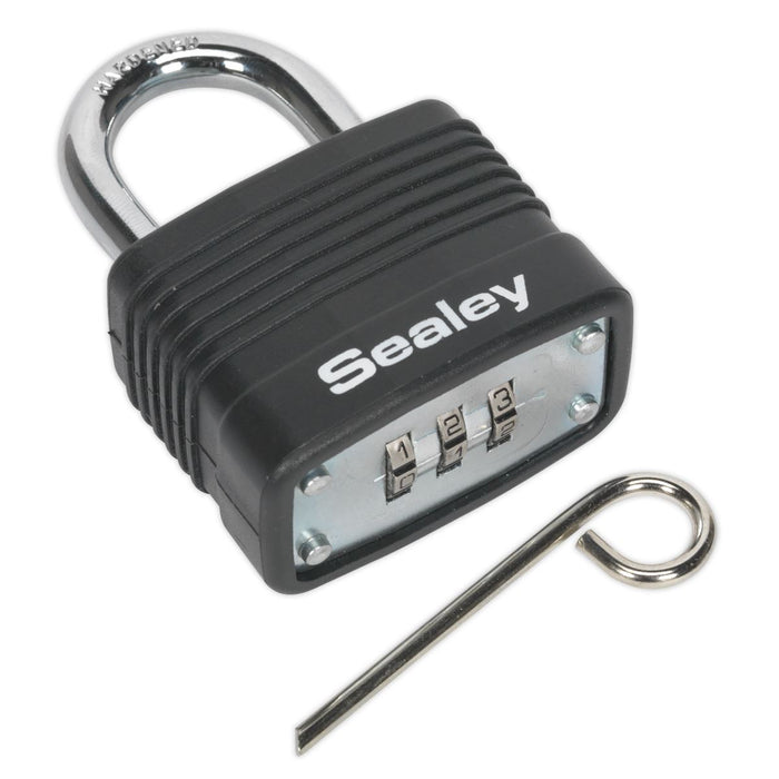 Sealey Steel Body Combination Padlock 40mm PL301C Sealey - Dynamic Drive