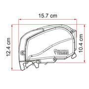 Fiamma F80L 500 Awning Polar White Royal Grey Fiamma - Dynamic Drive