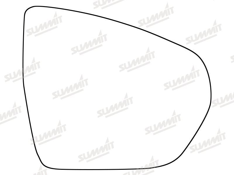 Summit Heated Base Plate With Standard Mirror Glass fits Vauxhall Grandland X 18 on RHS Summit - Dynamic Drive