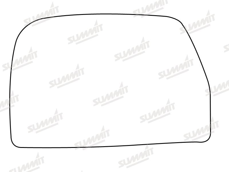 Summit Non-Heated Base Plate With Lower Blind-Spot Mirror Glass fits Iveco Daily LHS Summit - Dynamic Drive