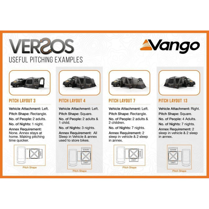 Vango Versos Air Low Drive Away Awning (180 - 210cm) Campervan Vango - Dynamic Drive