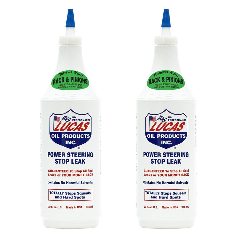 2 X Lucas Oil Power Steering Stop Leak Fix Rack/Box Fluid Seal 946Ml Lucas Oil - Dynamic Drive