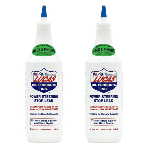 2 X Lucas Oil Power Steering Stop Leak Fix Rack/Box Fluid Seal 946Ml Lucas Oil - Dynamic Drive