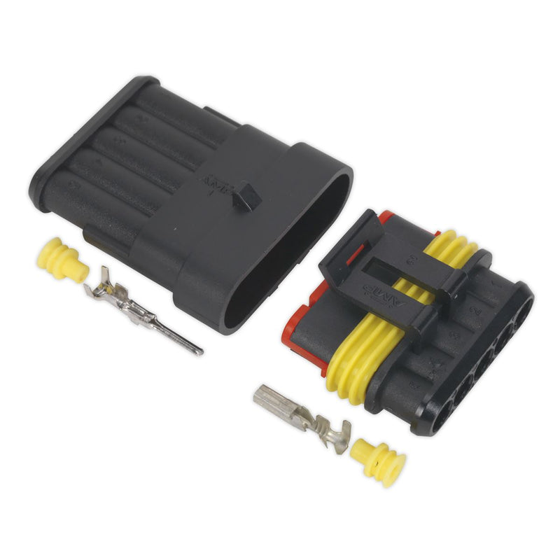 Sealey Superseal Male & Female Connector 5-Way SSC5MF Sealey - Dynamic Drive