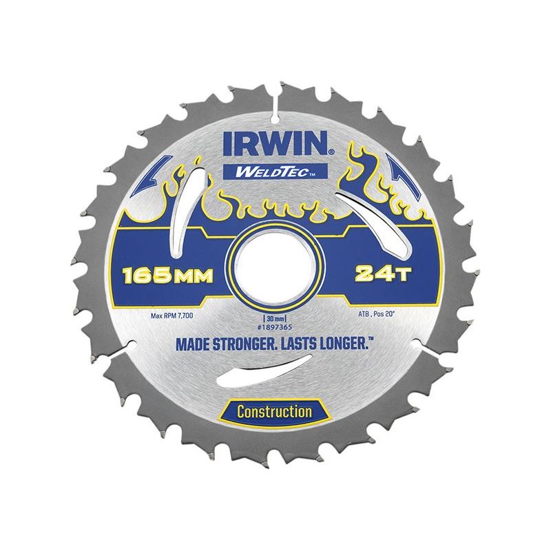 Irwin® Weldtec Circular Saw Blade 165 x 30mm x 24T ATB IRWIN® - Dynamic Drive
