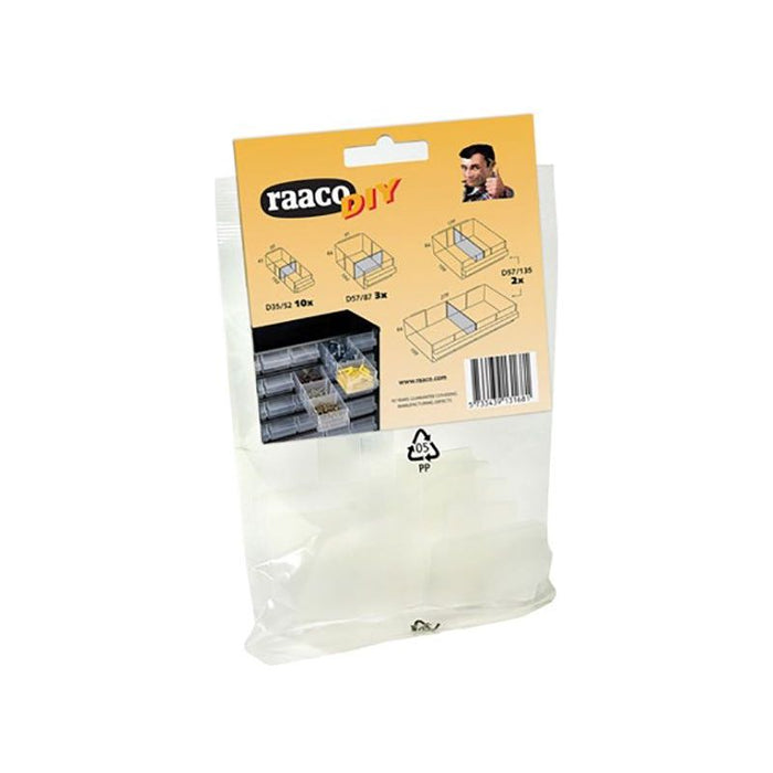 Raaco Mixed Bag Of Cabinet Drawer Dividers Raaco - Dynamic Drive