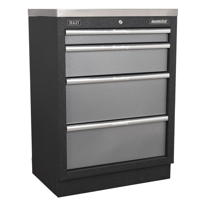 Superline Pro Superline PRO Storage System with Wood Worktop 4.9m APMSSTACK01W Superline Pro - Dynamic Drive