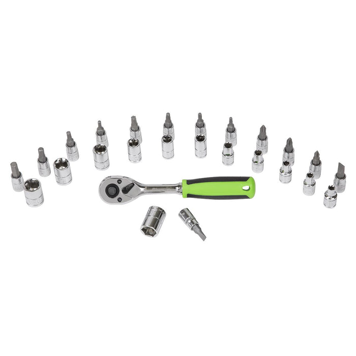 Sealey Socket & Socket Bit Set 27pc 1/4"Sq Drive WallDrive Metric S01241 Sealey - Dynamic Drive