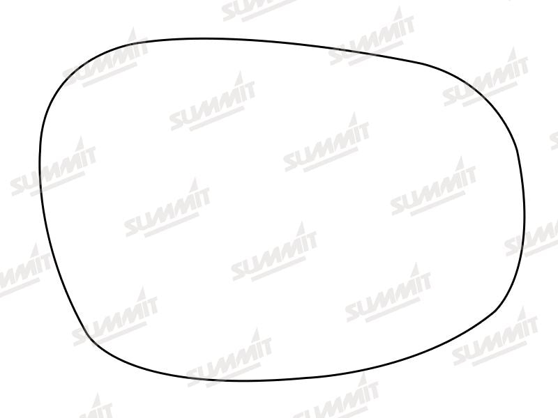 Summit Stick-On Aspheric Mirror Glass fits BMW 3 Series 12 on LHS Summit - Dynamic Drive