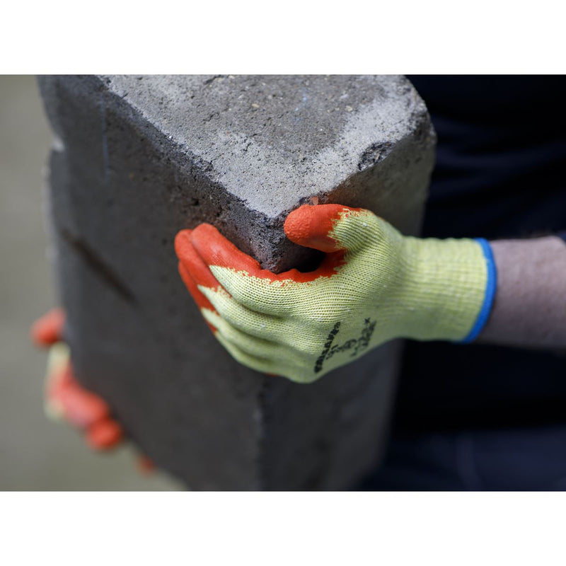 Worksafe Worksafe Super Grip Knitted Gloves with Latex Palm, Large - Pair 9121L Worksafe - Dynamic Drive