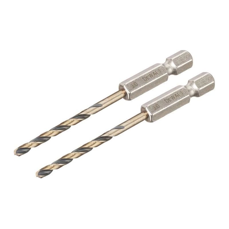Dewalt Power Tools BLACK&GOLD Hex HSS-G Drill Bits (2) 3.0mm DeWALT Power Tools - Dynamic Drive