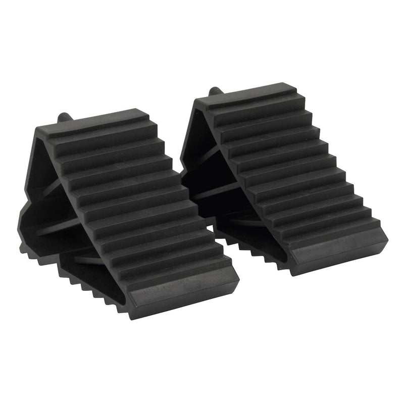 Sealey Composite Wheel Chocks 0.3kg - Pair WC09 Sealey  - Dynamic Drive