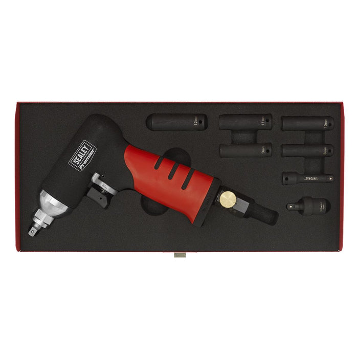 Sealey Air Impact Wrench 1/4"Sq Drive Diesel Glow Plug Kit SA141 Sealey - Dynamic Drive