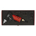 Sealey Air Impact Wrench 1/4"Sq Drive Diesel Glow Plug Kit SA141 Sealey - Dynamic Drive